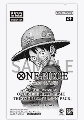 3rd Anniversary One Piece Card Game Treasure Campaign Pack One Piece Promotion Cards OP-PR